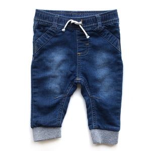 Cat & Jack Baby Boys Denim Skinny Joggers Sz 3-6 M